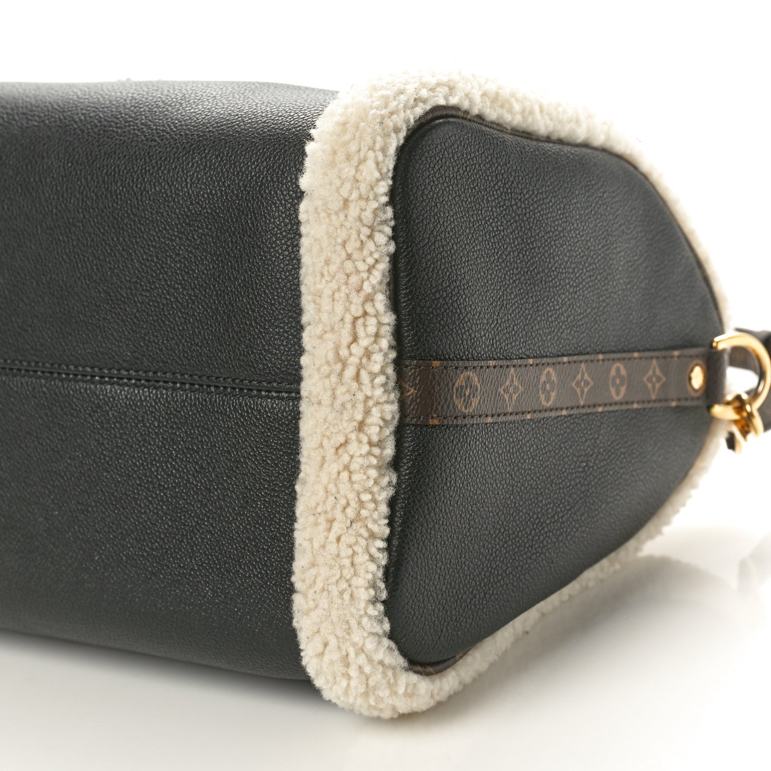 Louis Vuitton Calfskin Monogram Teddy Speedy Bandouliere 30 Black 9 of 9