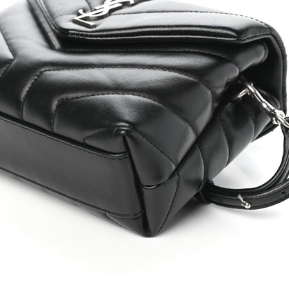 Saint Laurent Calfskin Y Quilted Monogram Toy Loulou Crossbody Bag Black 9 of 9