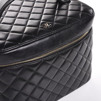 Chanel Lambskin Quilted Small Vanity Pouch Black 9 of 10