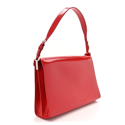 Gucci Master Lux Calfskin Horsebit Slim Shoulder Bag Beret Red 3 of 15