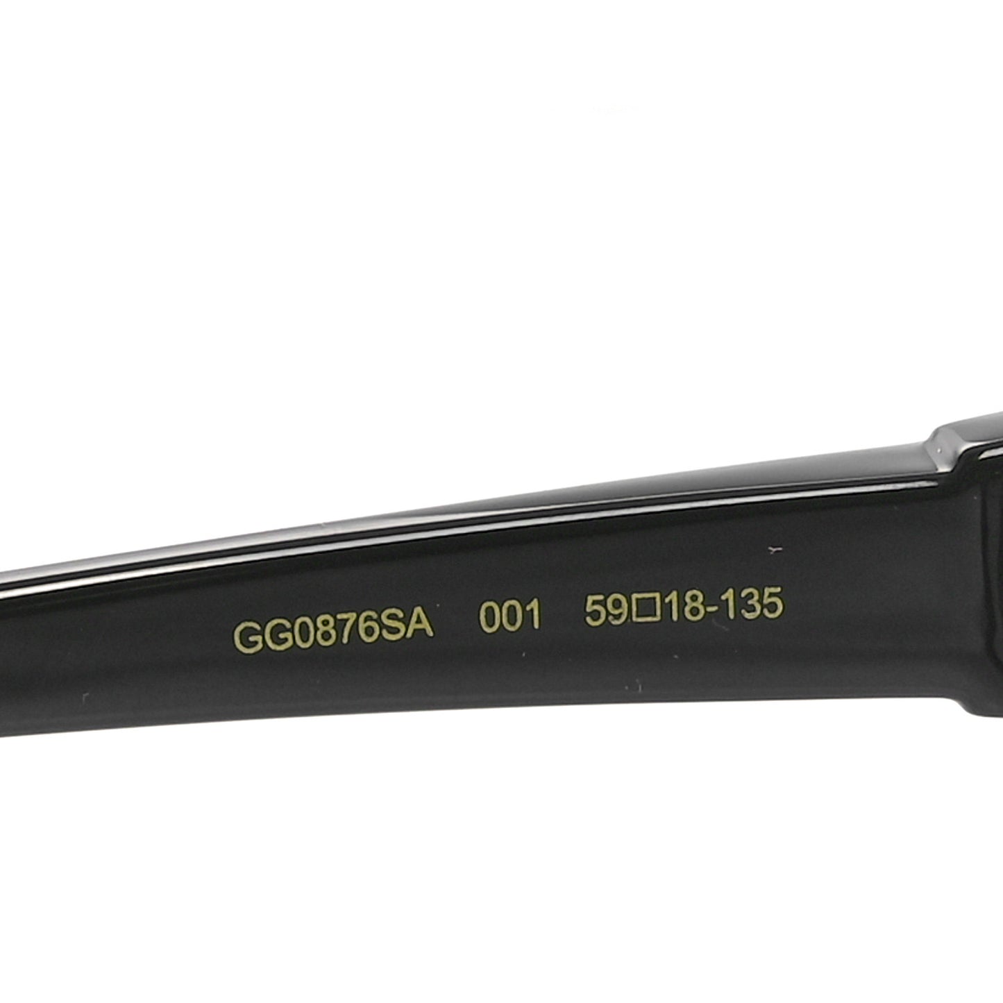Acetate Square Frame Sunglasses GG0876S Black