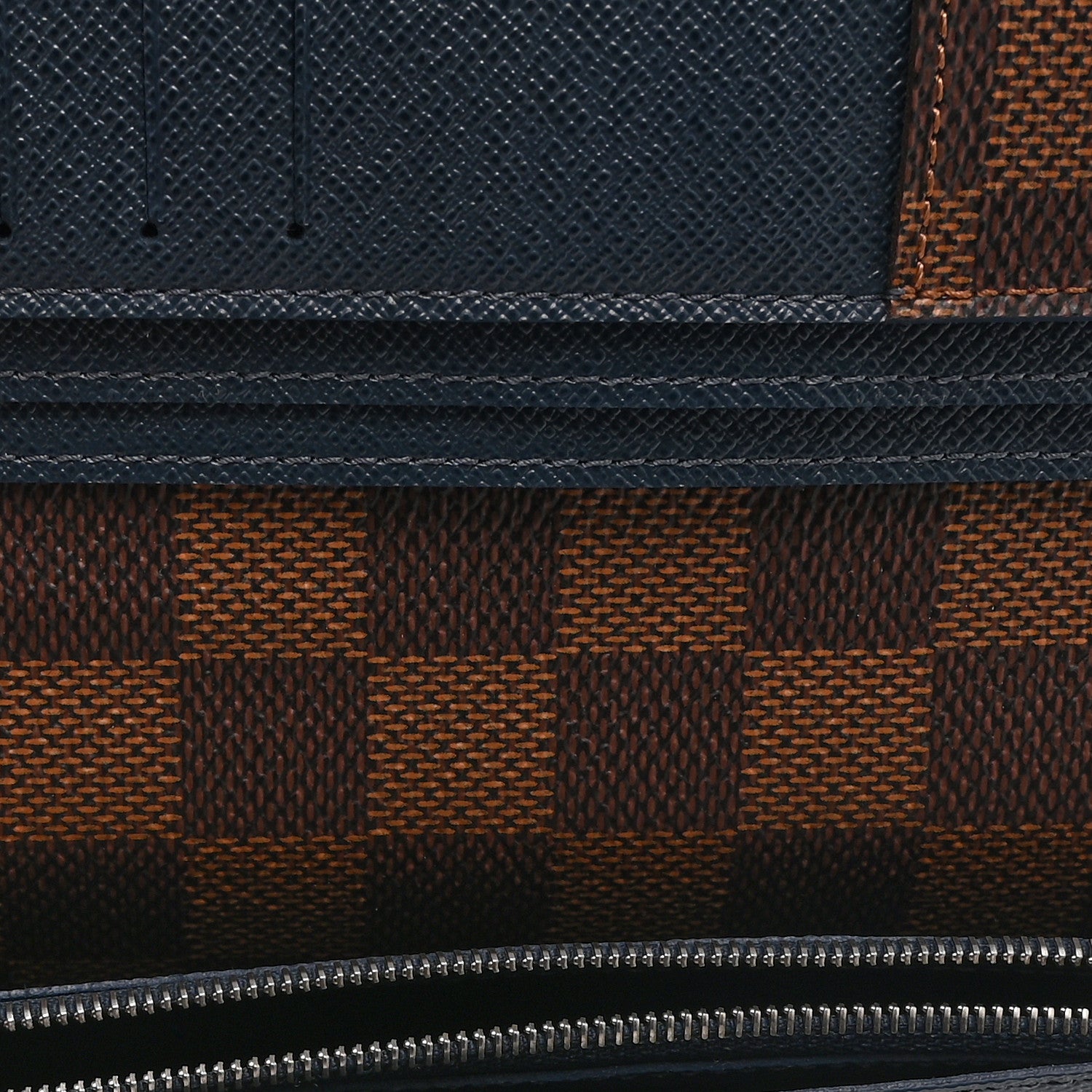 Louis Vuitton Damier Ebene Brazza Wallet Blue 6 of 12