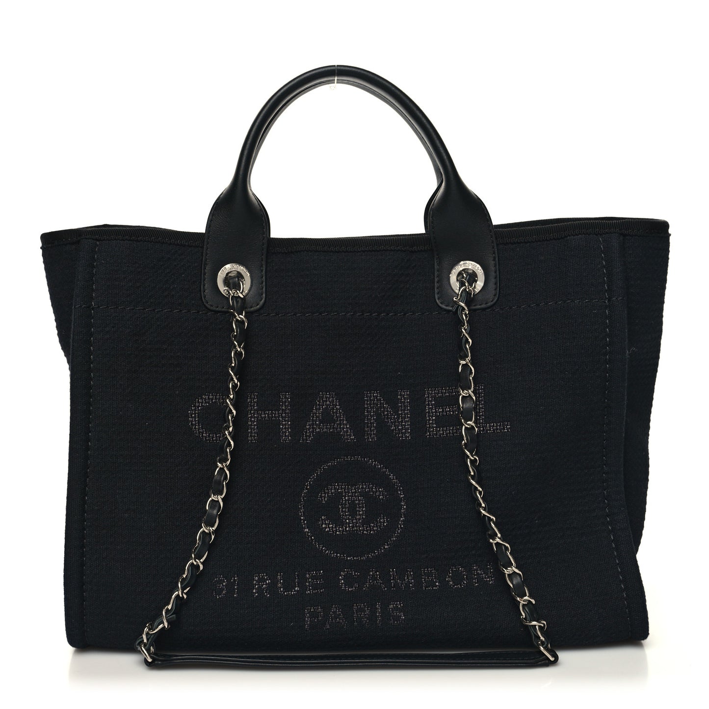 Mixed Fibers Small Deauville Tote Black