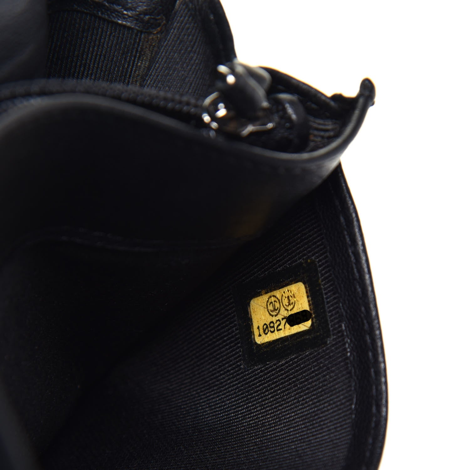 Chanel Lambskin Quilted Yen Wallet Black 8 of 8