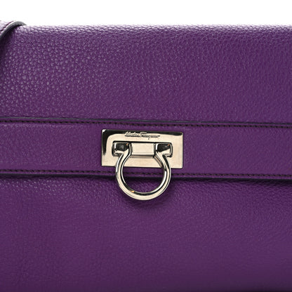 Salvatore Ferragamo Calfskin Abbey Crossbody Purple 7 of 9