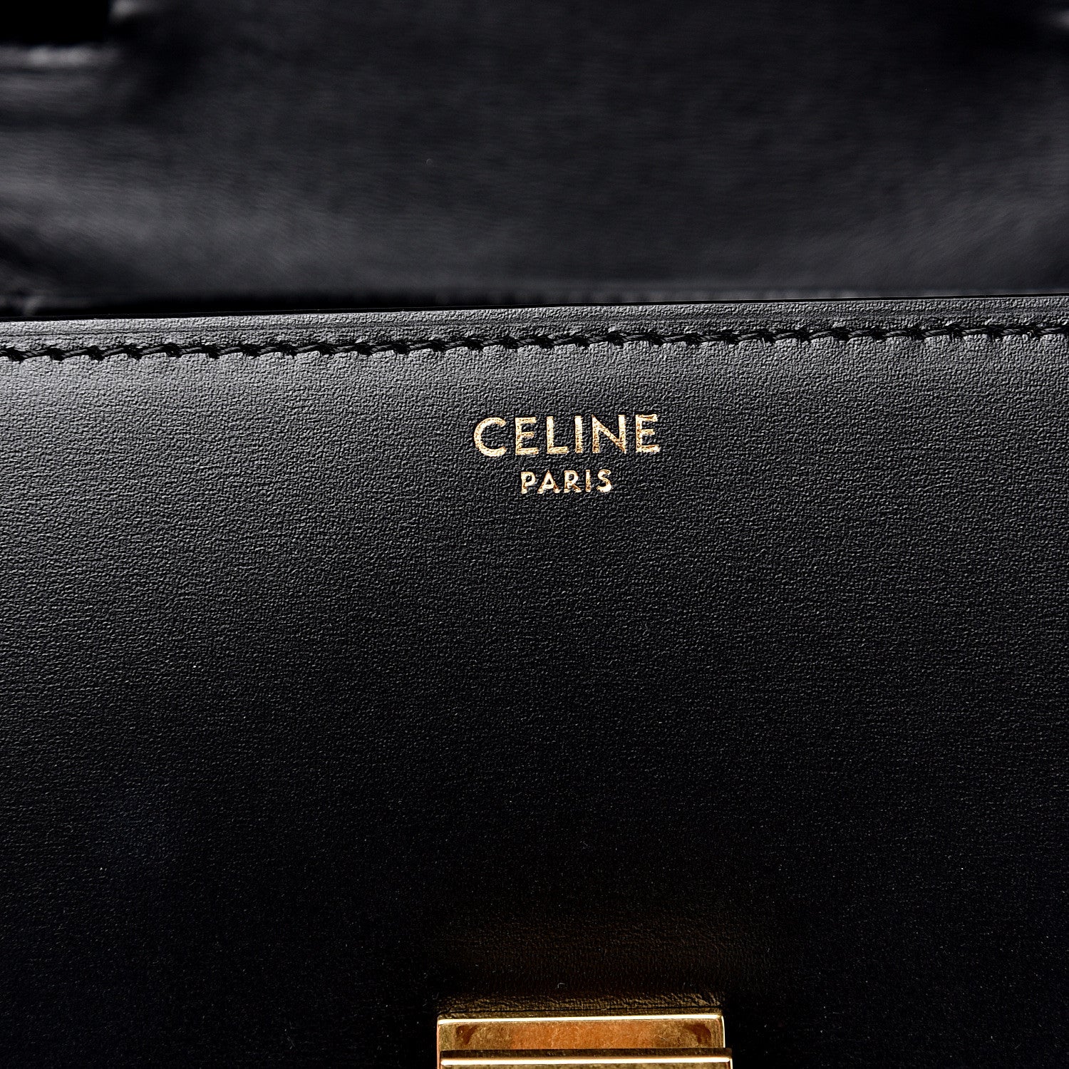 Celine Box Calfskin Small Classic Box Flap Bag Black 6 of 10