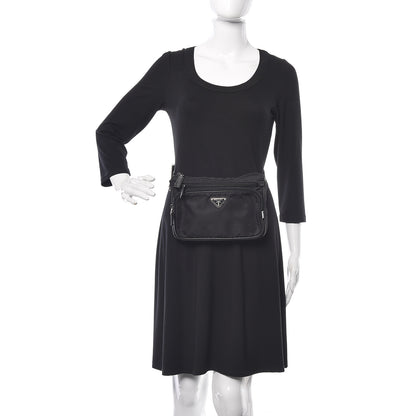 Prada Tessuto Nylon Belt Bag Black 2 of 11