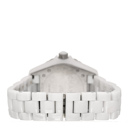 Chanel Stainless Steel Ceramic Diamond Pave Bezel 38mm J12 Automatic Watch White 3 of 4