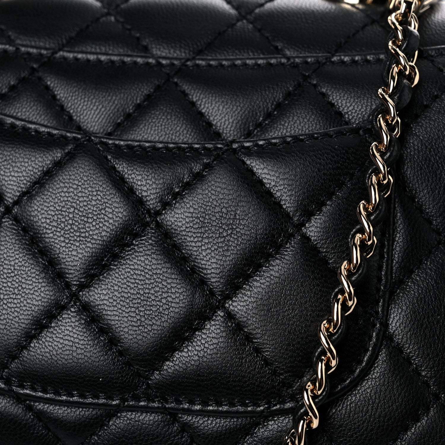 Chanel Goatskin Quilted Rainbow Extra Mini Coco Handle Flap Black 20 of 21