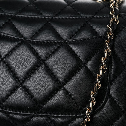 Chanel Goatskin Quilted Rainbow Extra Mini Coco Handle Flap Black 20 of 21