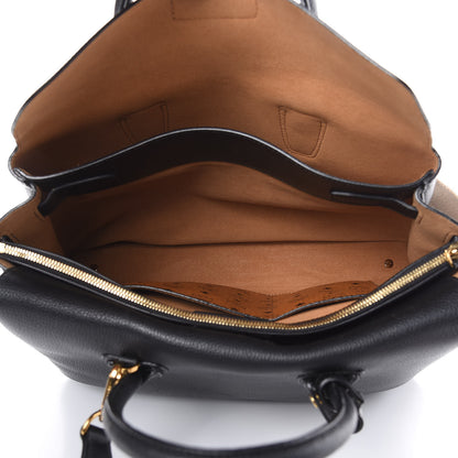 MCM Grained Calfskin Large Milla Tote Black 7 of 14