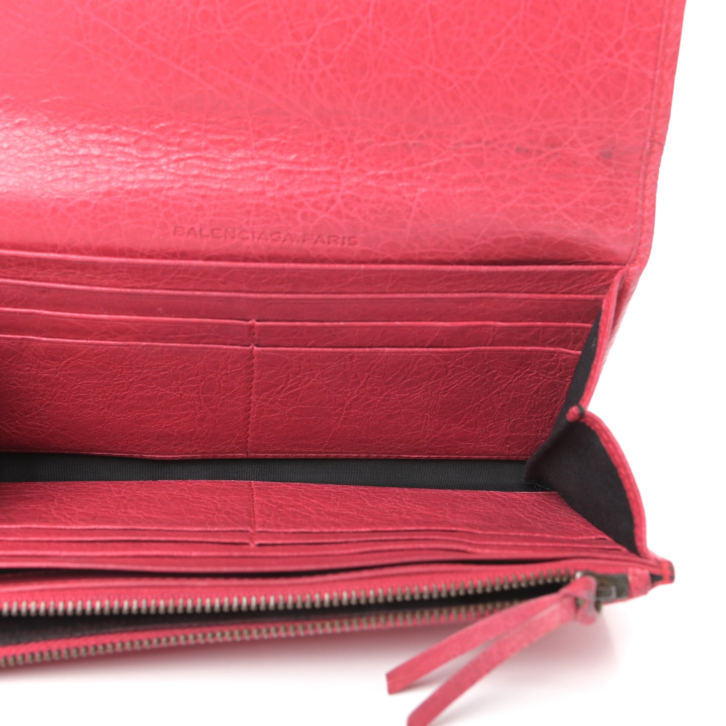 Agneau Classic Hardware Money Wallet Rose Thulian