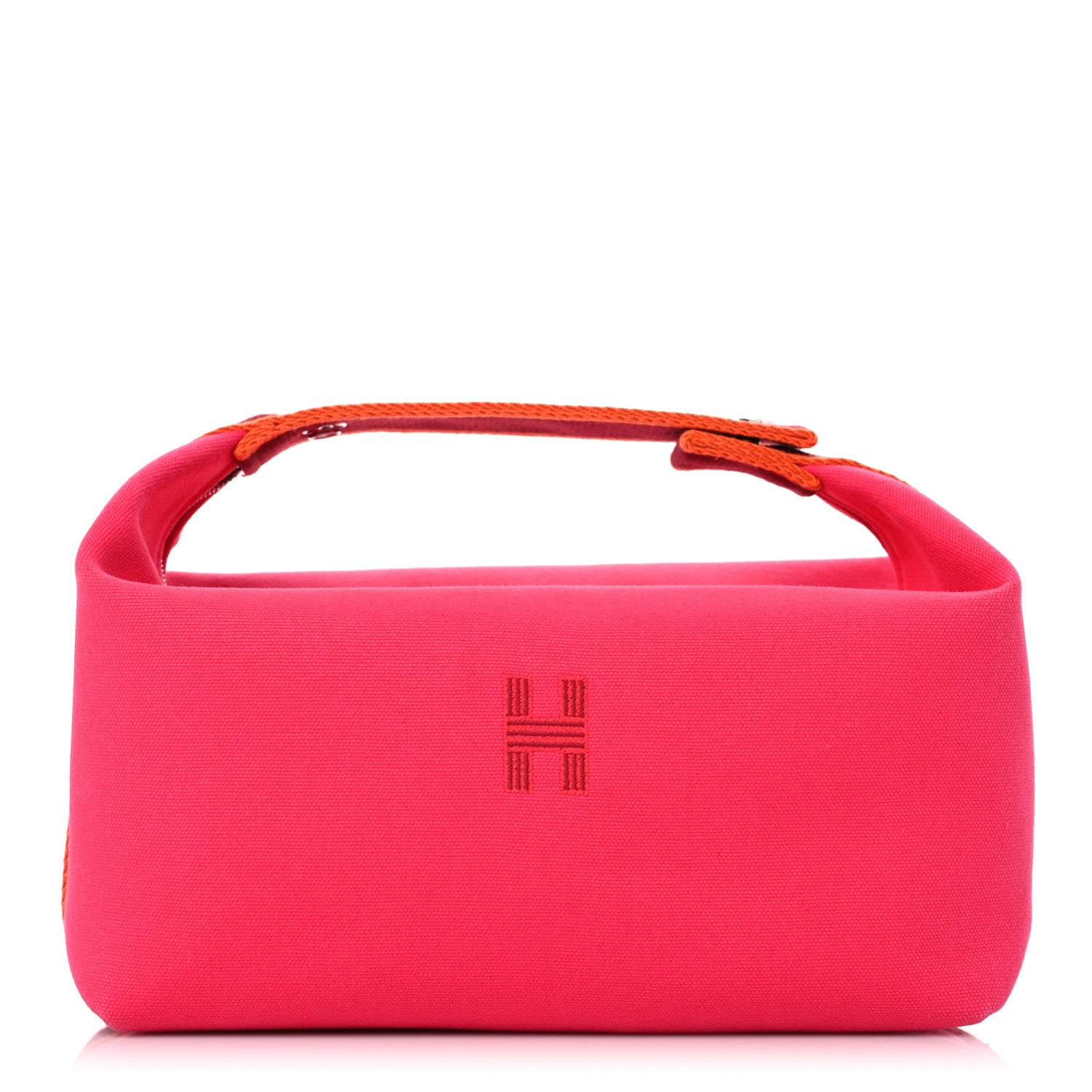Hermes Canvas Small Bride-A-Brac Pouch Hibiscus 1 of 11