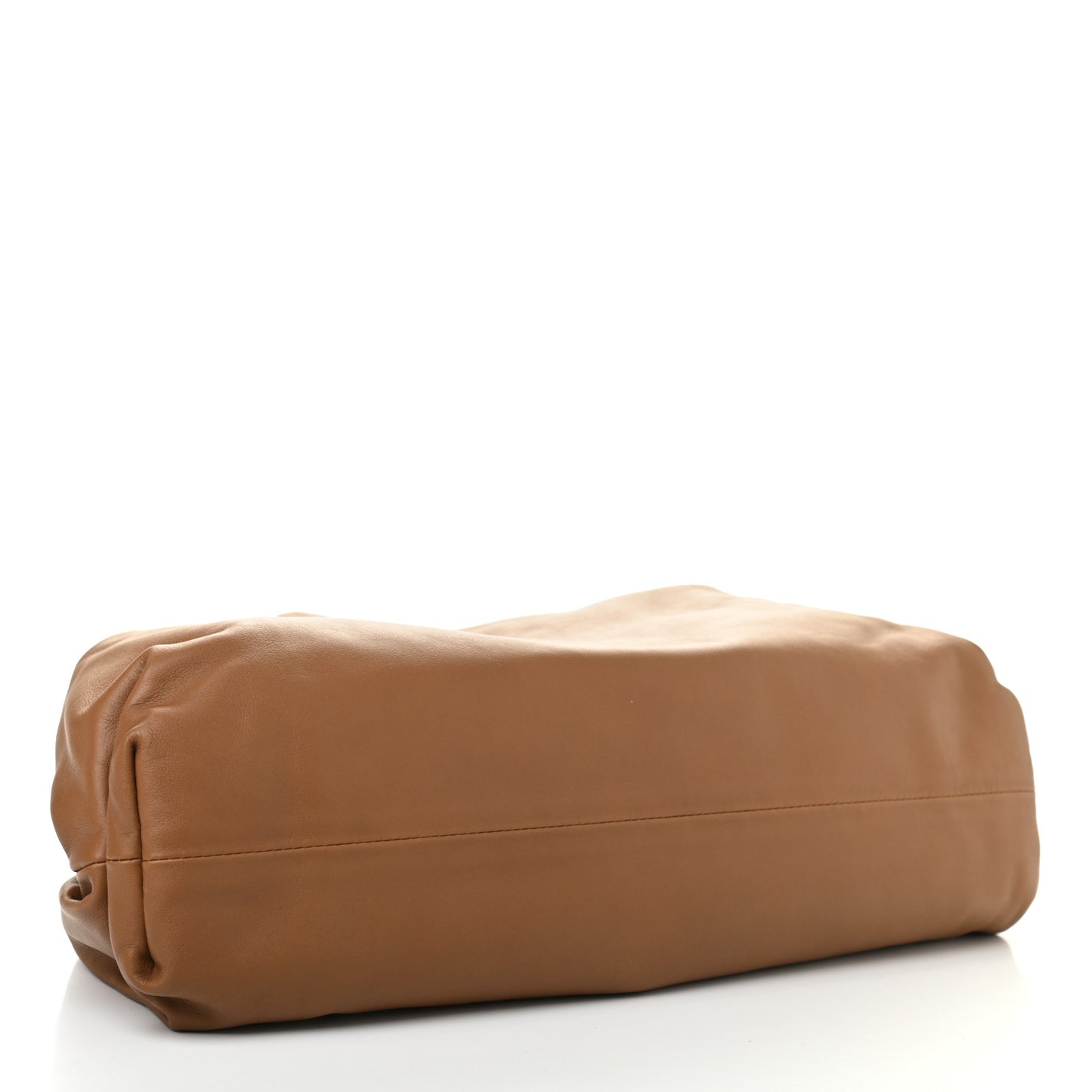 Smooth Butter Calf The Pouch Oversized Clutch Cammello