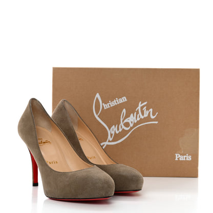 Christian Louboutin Suede Argotik 100 Pumps 37 Crendre 8 of 8