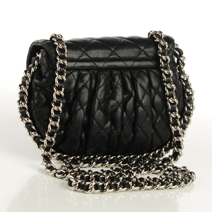 Chanel Washed Lambskin Mini Chain Around Messenger Black 3 of 7