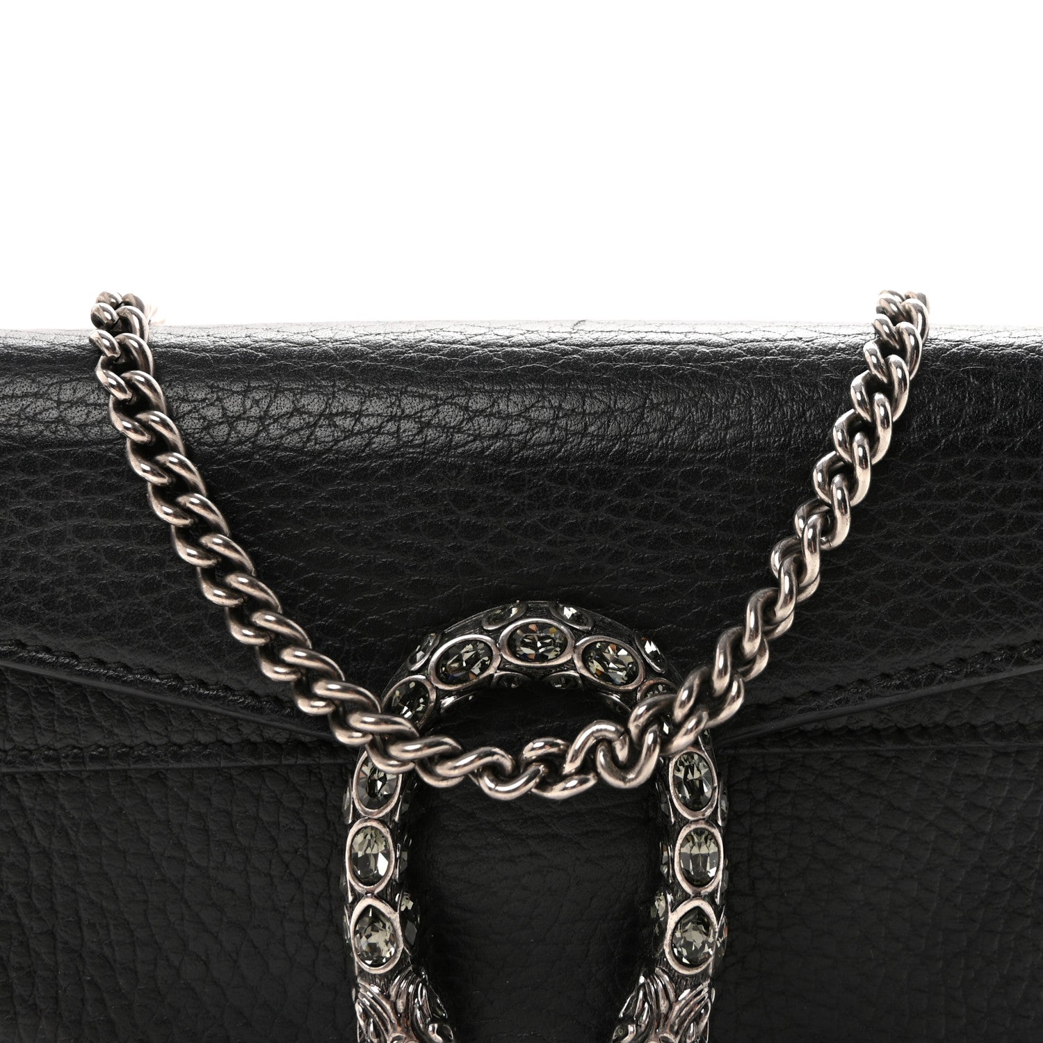 Gucci Calfskin Super Mini Dionysus Shoulder Bag Black 7 of 9
