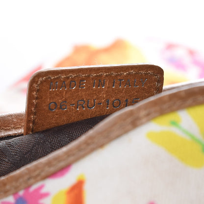 Christian Dior Canvas Floral Saddle Bag 7 of 8