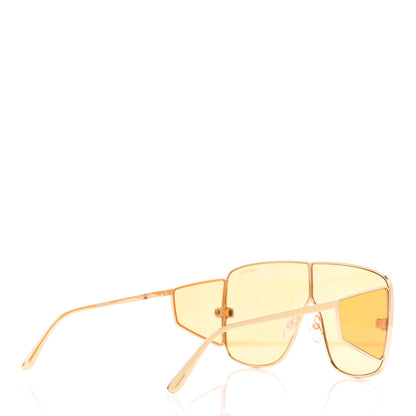 Tom Ford Square Spector Sunglasses TF 708 Gold 4 of 6
