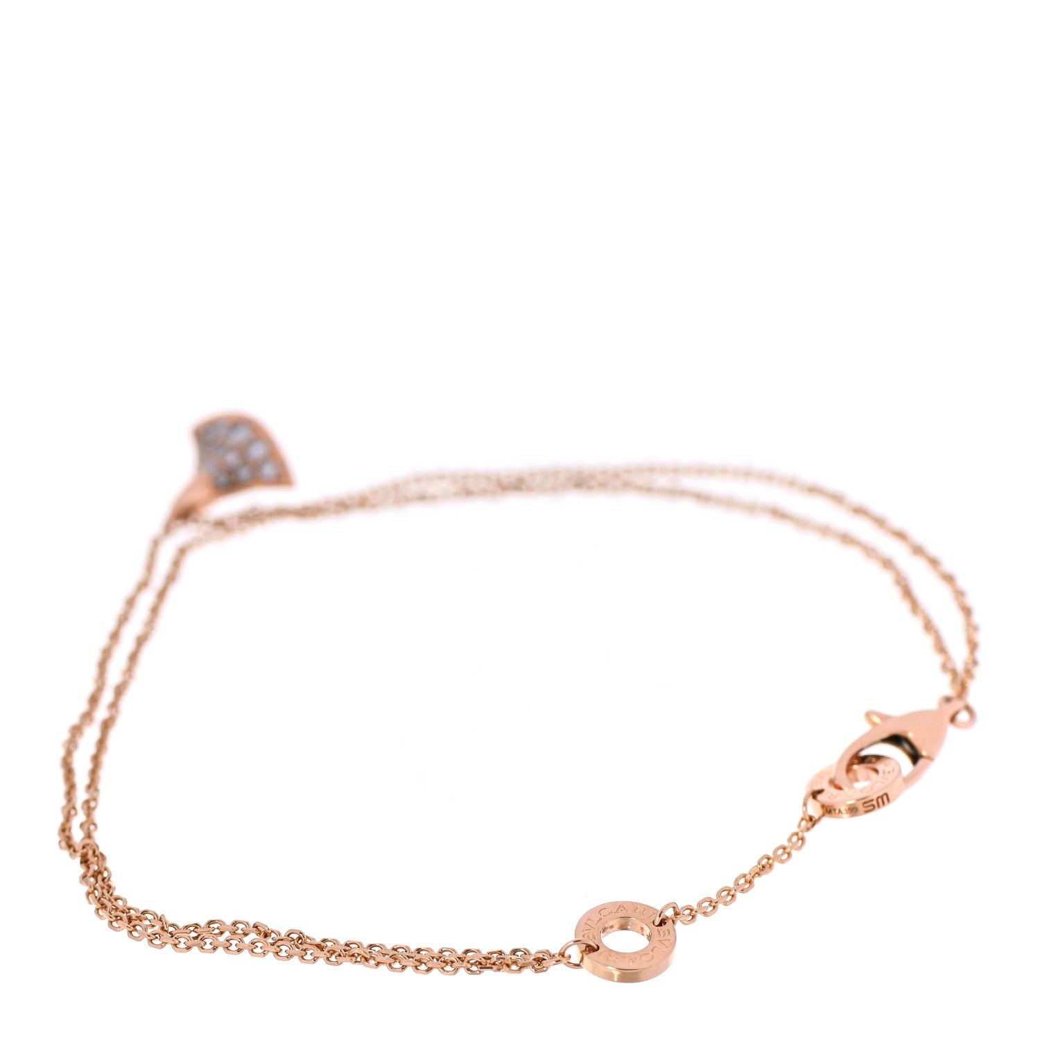Bulgari 18K Rose Gold Diamond Divas' Dream Bracelet 3 of 8