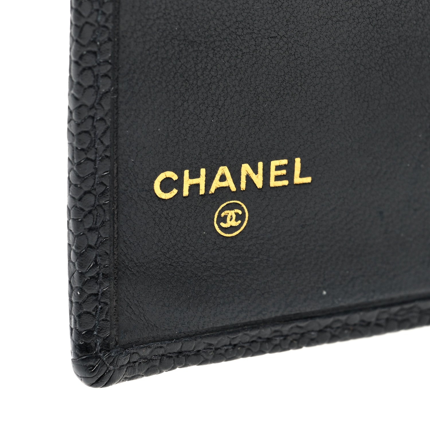 Chanel Caviar Diamond Stitched Compact French Wallet Black 6 of 7