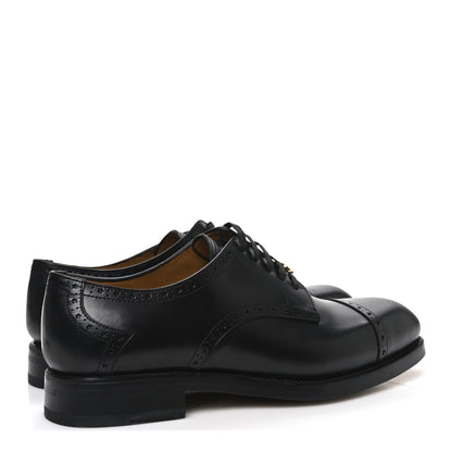 Gucci Calfskin Mens Whipstitch Oxfords 11 Black 5 of 11