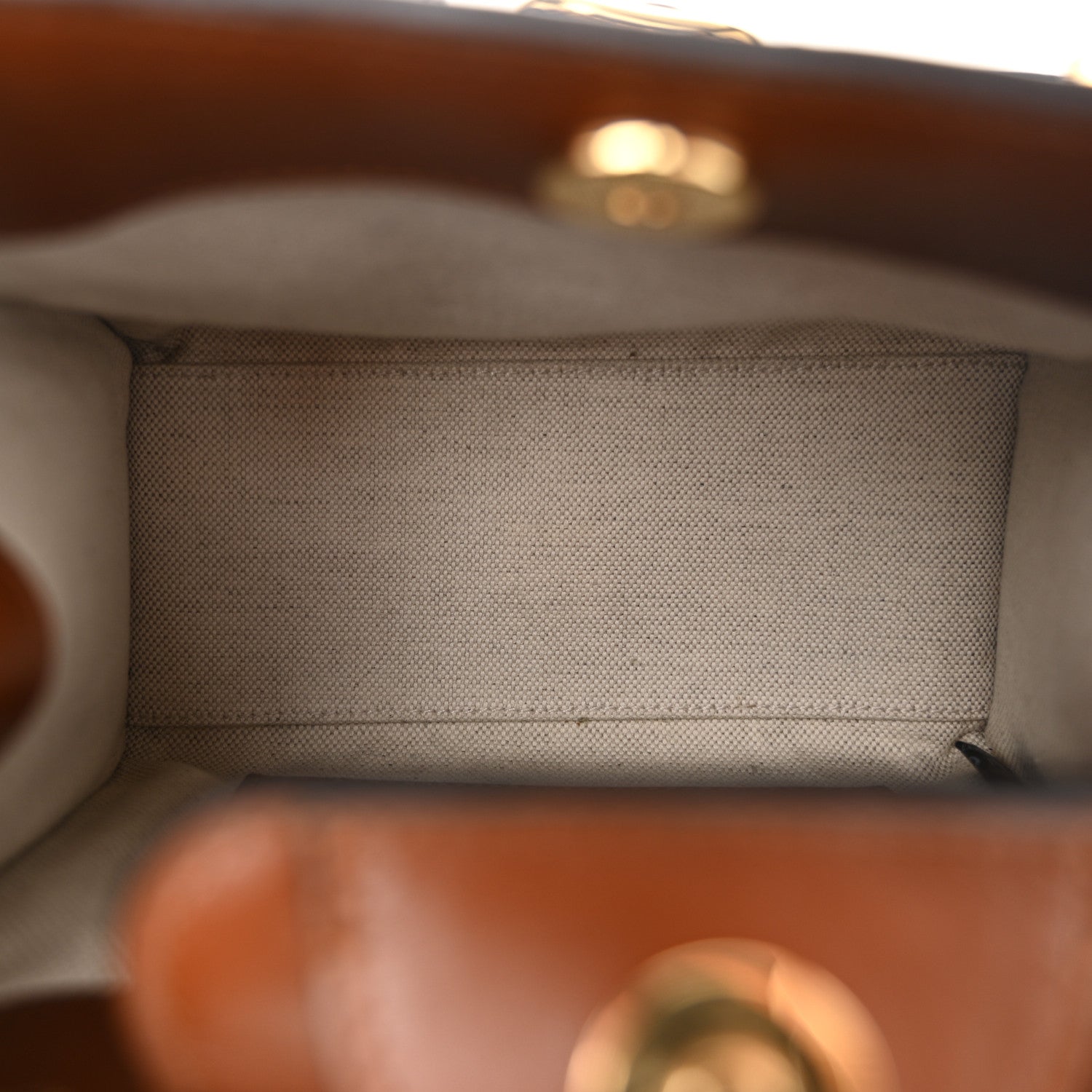 Gucci New Canvas Charisma Calfskin Crystal GG Monogram Mini Diana Tote Bag Camel Ebony 5 of 11