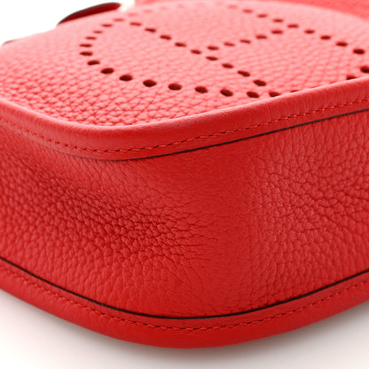 Hermes Taurillon Clemence Evelyne TPM Rouge de Coeur 8 of 10