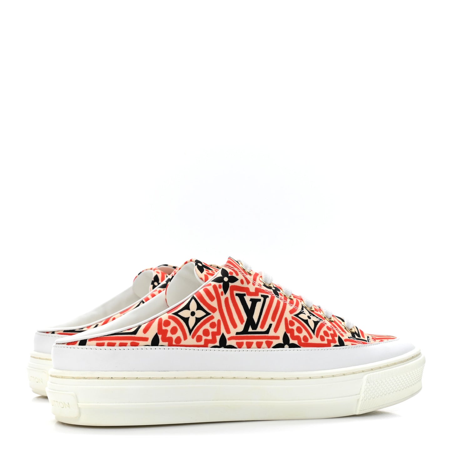 Nylon Monogram Crafty Open Back Sneaker 35.5