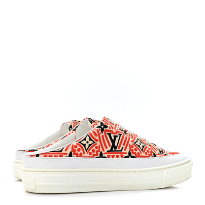 Louis Vuitton Nylon Monogram Crafty Open Back Sneaker 35.5 5 of 11