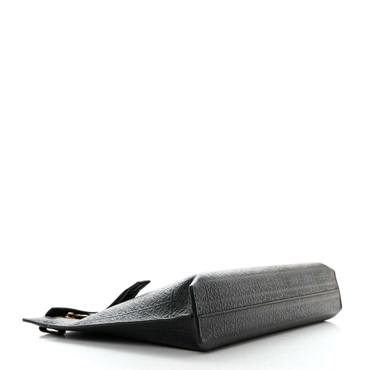 Loewe Calfskin Embossed Repeat T Pouch Black 4 of 6