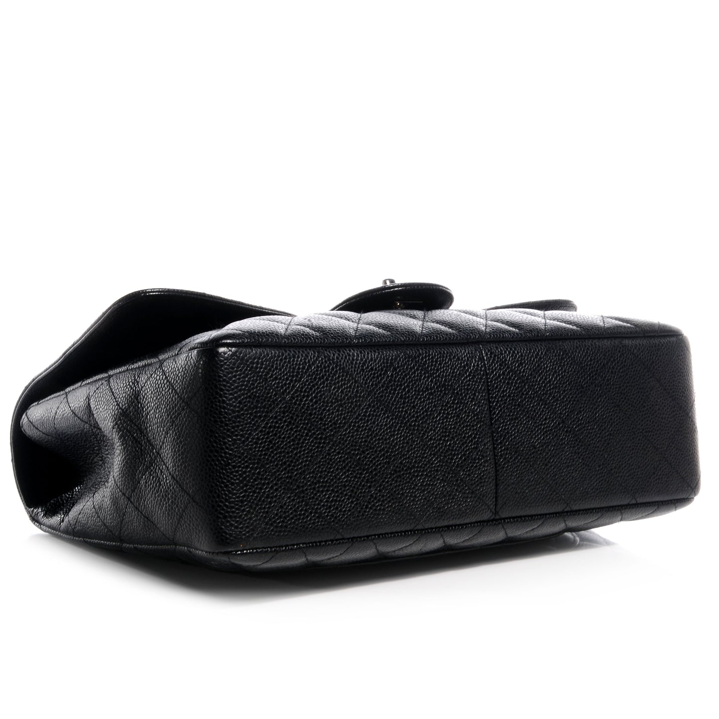 Caviar Jumbo Single Flap Black