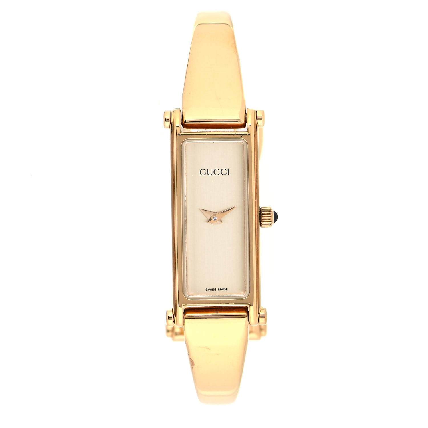 Gucci Stainless Steel 12mm 1500L Horsebit Quartz Watch Gold 1 of 3