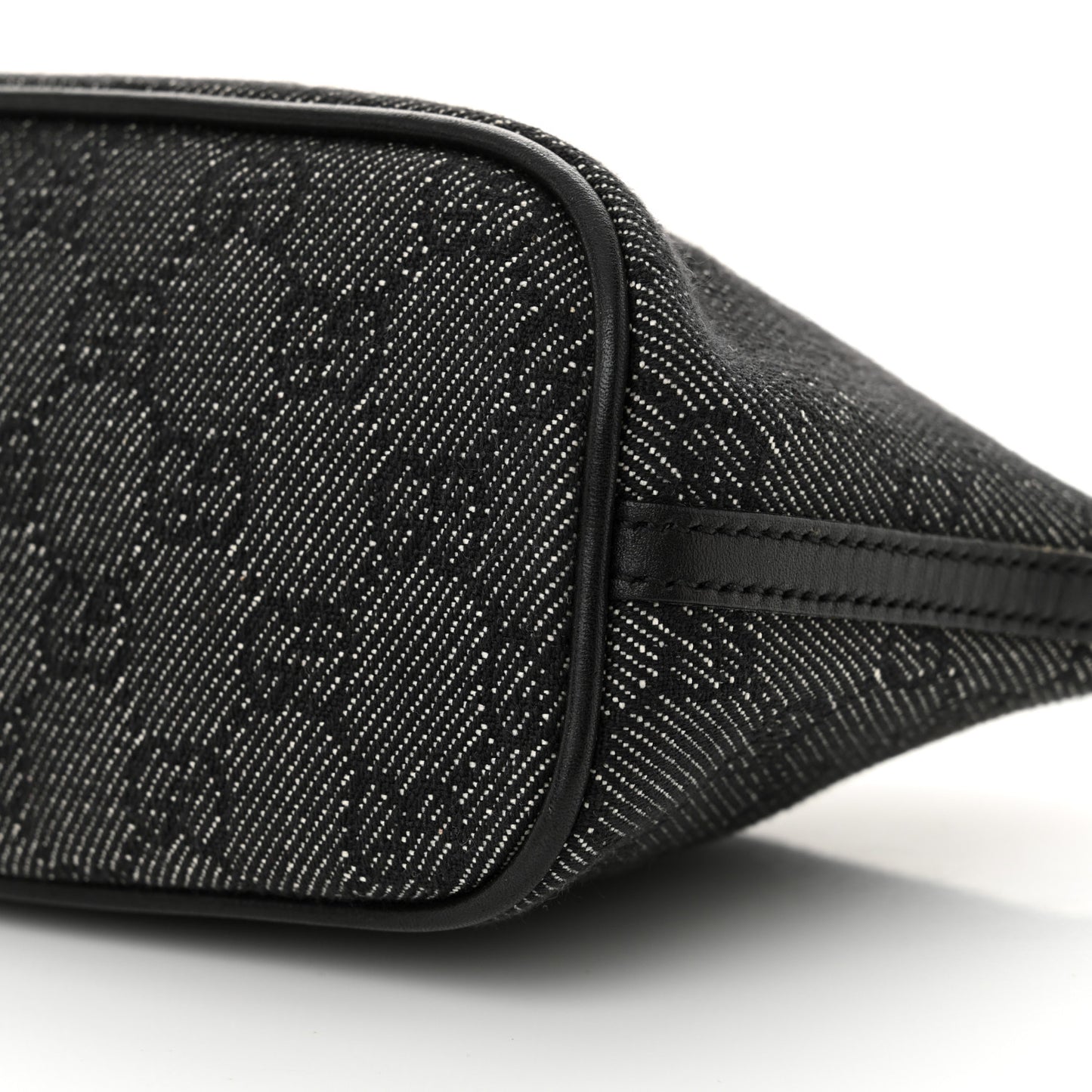 Denim Monogram Boat Pochette Black