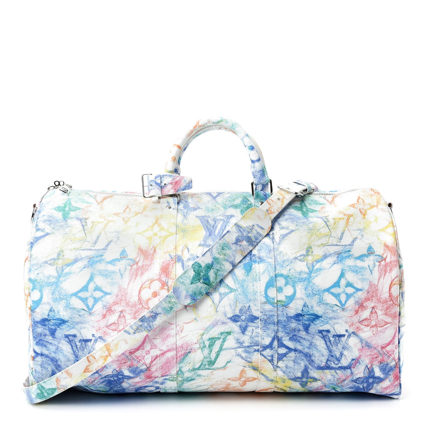 Monogram Pastel Colors Keepall Bandouliere 50 Multicolor
