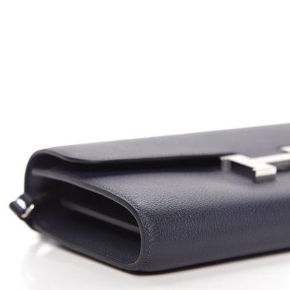 Hermes Evercolor Constance Wallet To Go Bleu Nuit 5 of 8