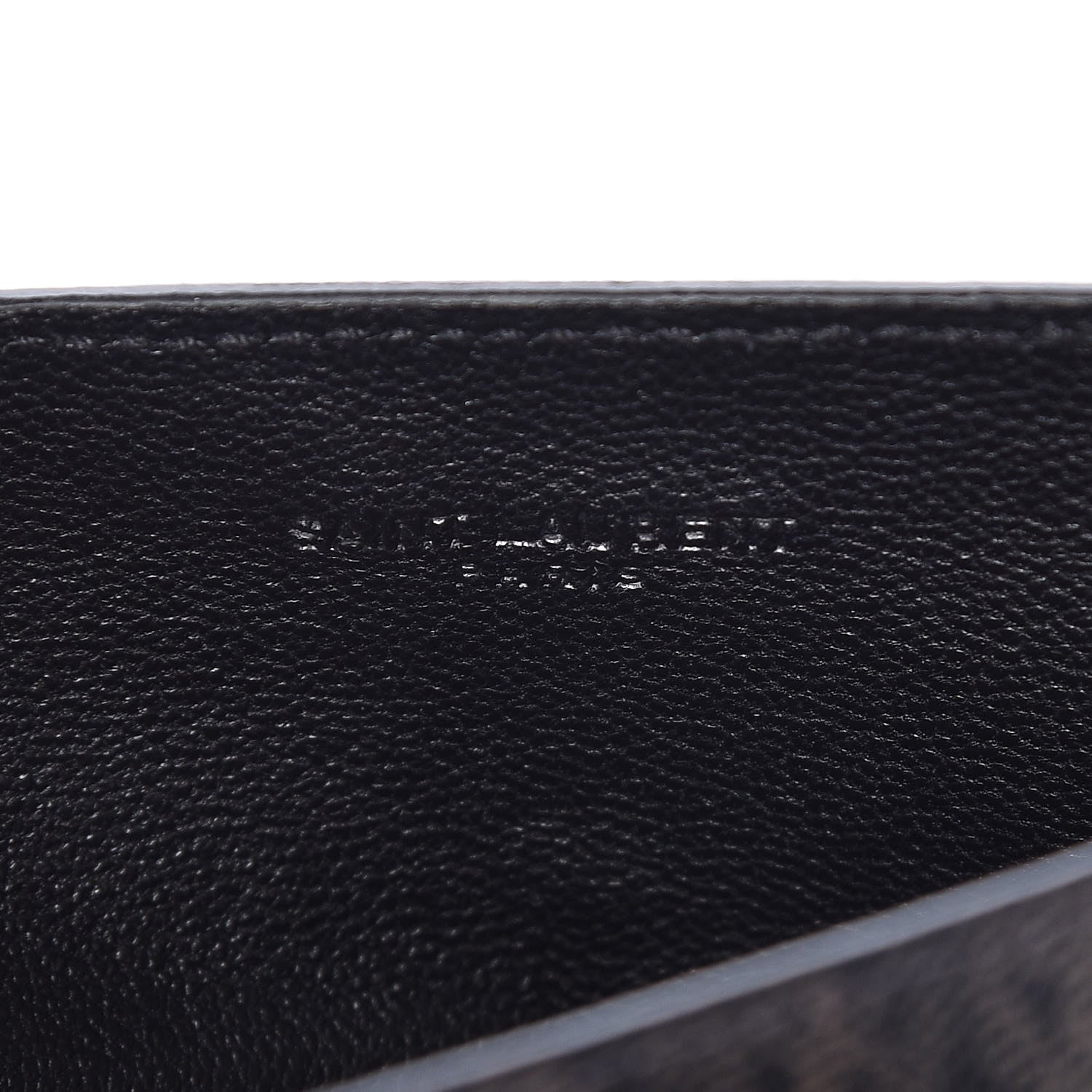 Saint Laurent Classic Toile Monogram Fragments Pouch Black Lino 7 of 9