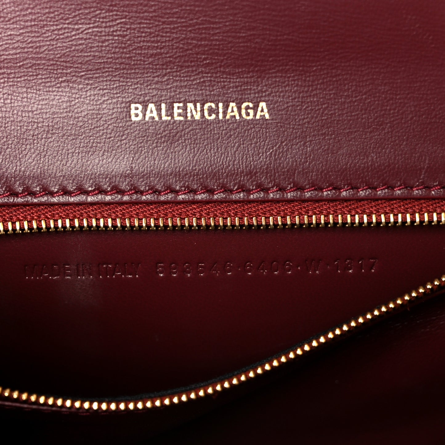 Shiny Calfskin Crocodile Embossed Small Hourglass Top Handle Bag Dark Red