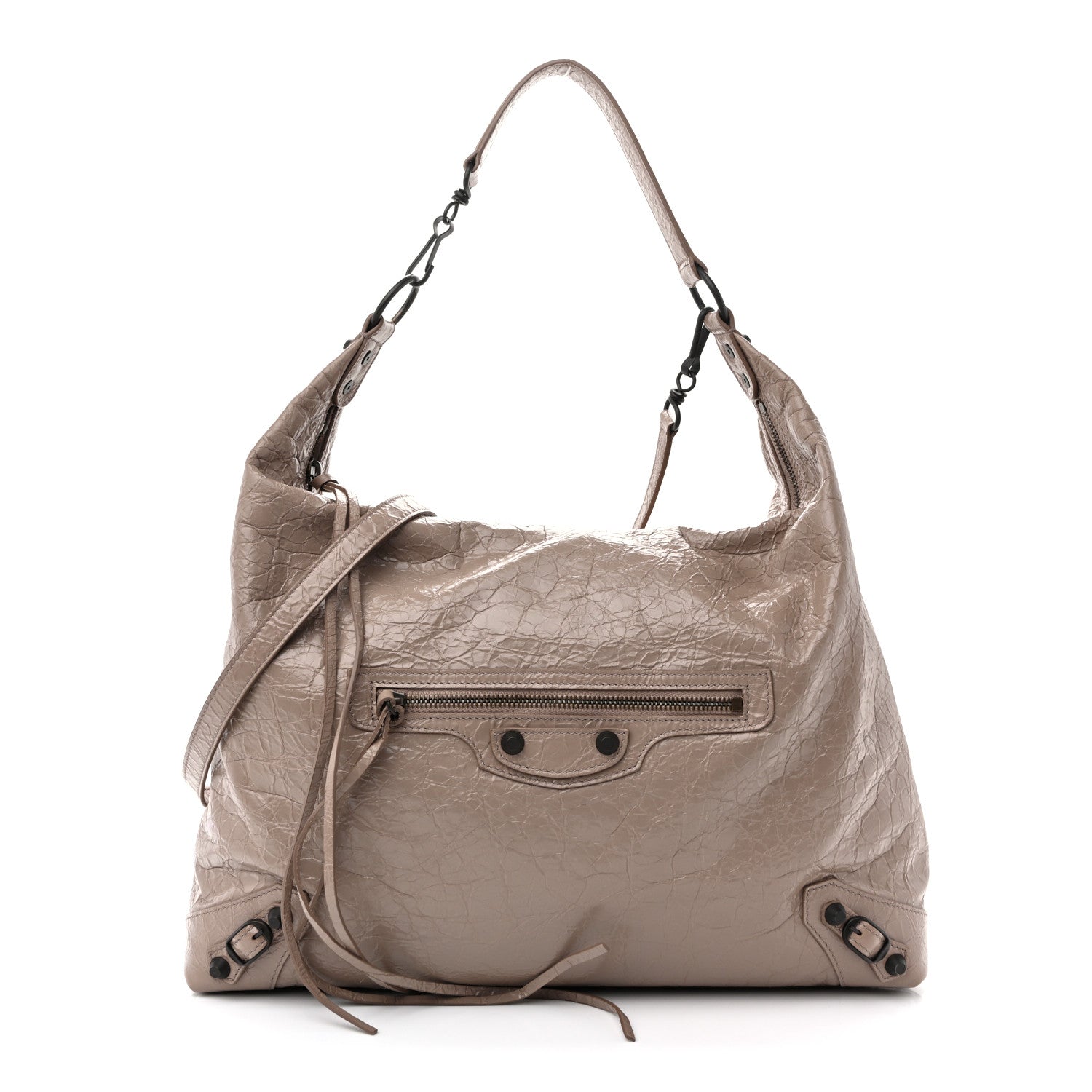 Balenciaga Arena Lambskin Classic Hardware Medium Le City Hobo Bag Sesame 1 of 10