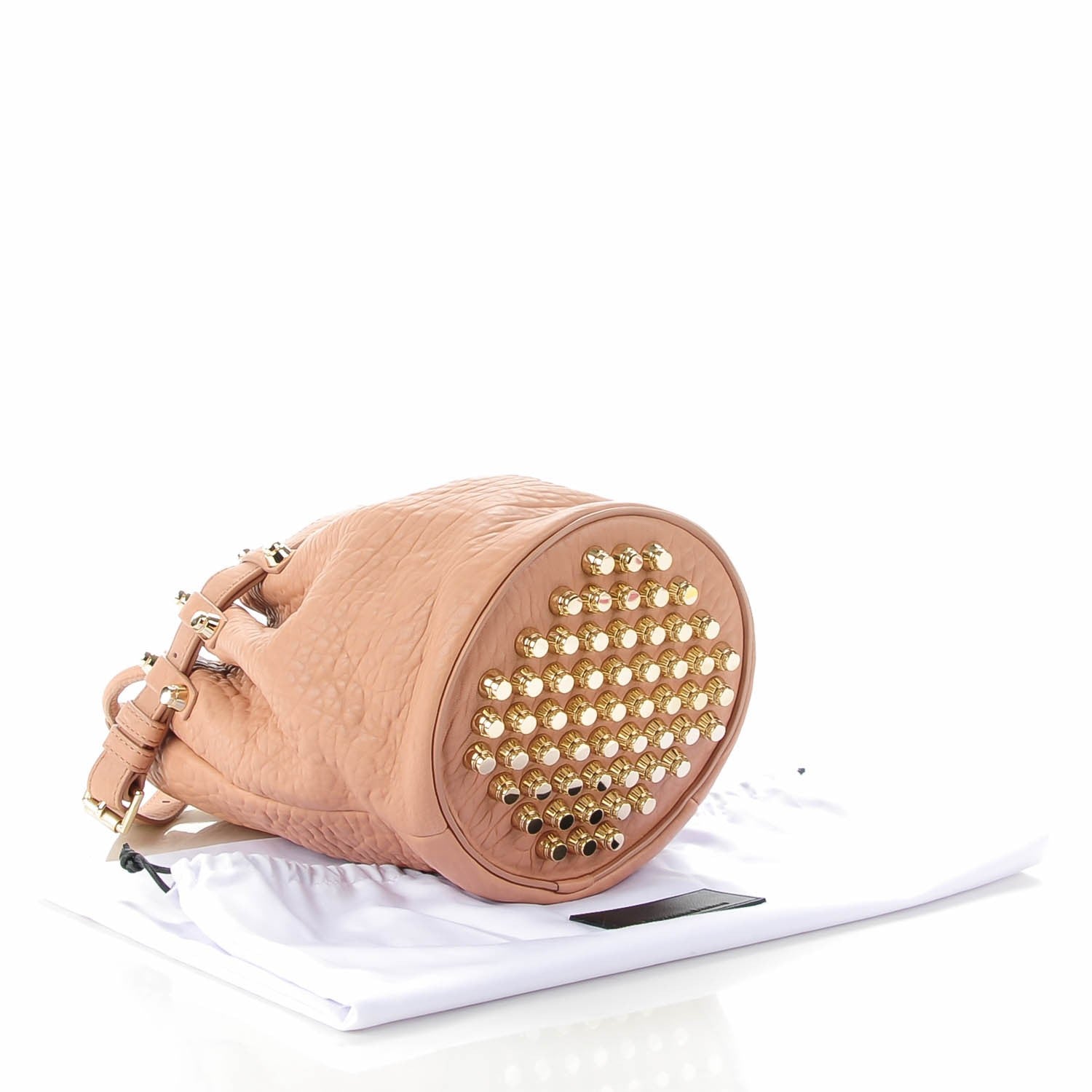 Alexander Wang Pebbled Lambskin Diego Bucket Bag Blush Pale Gold Hardware 4 of 7