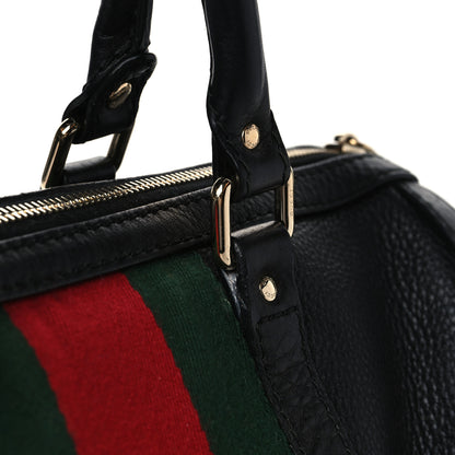 Gucci Calfskin Vintage Web Medium Boston Black 18 of 18