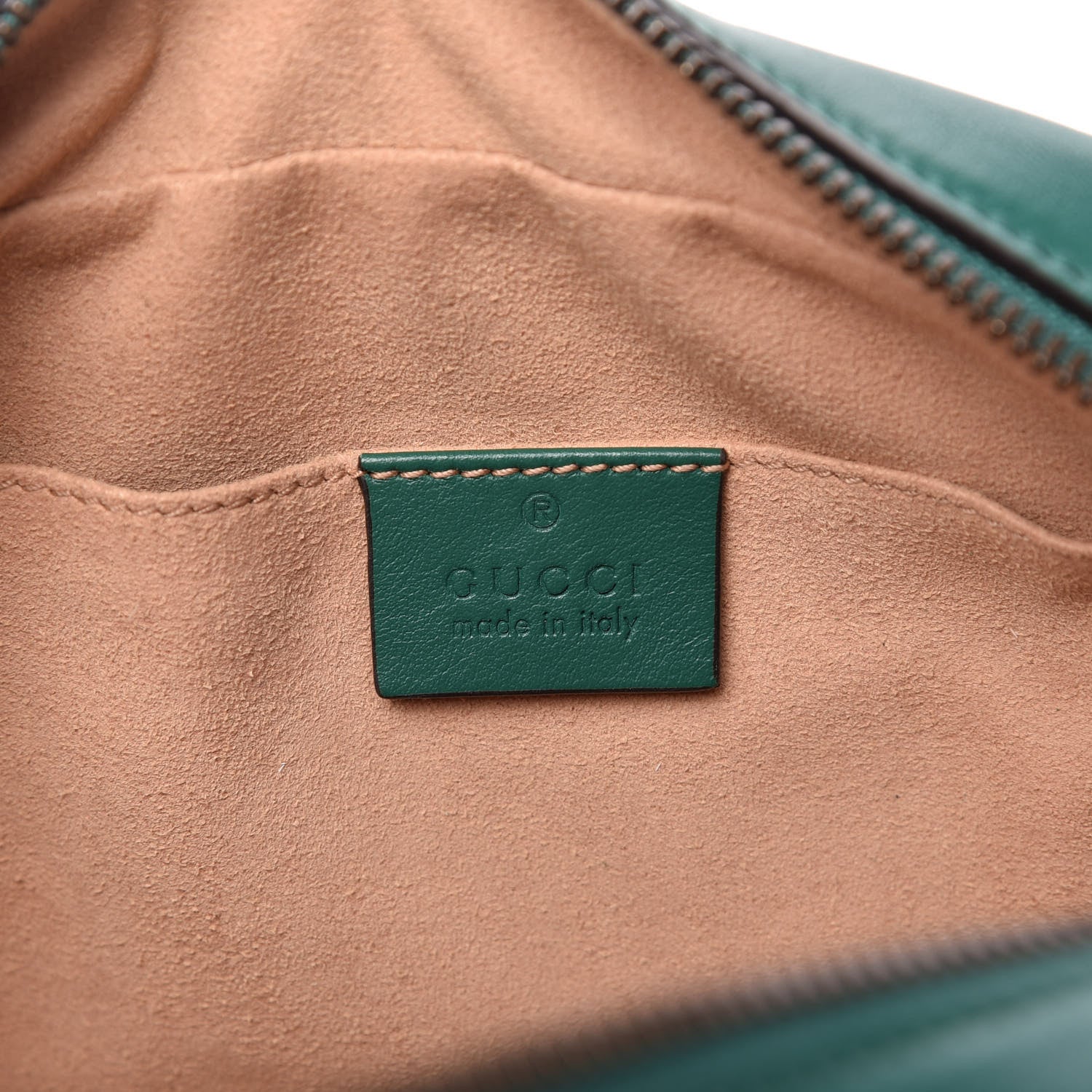 Gucci Calfskin Matelasse Small GG Marmont Chain Shoulder Bag Emerald Green 8 of 10