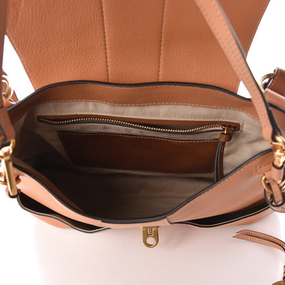Chloe Grained Lambskin Medium Lexa Shoulder Bag Gingerbread 5 of 9