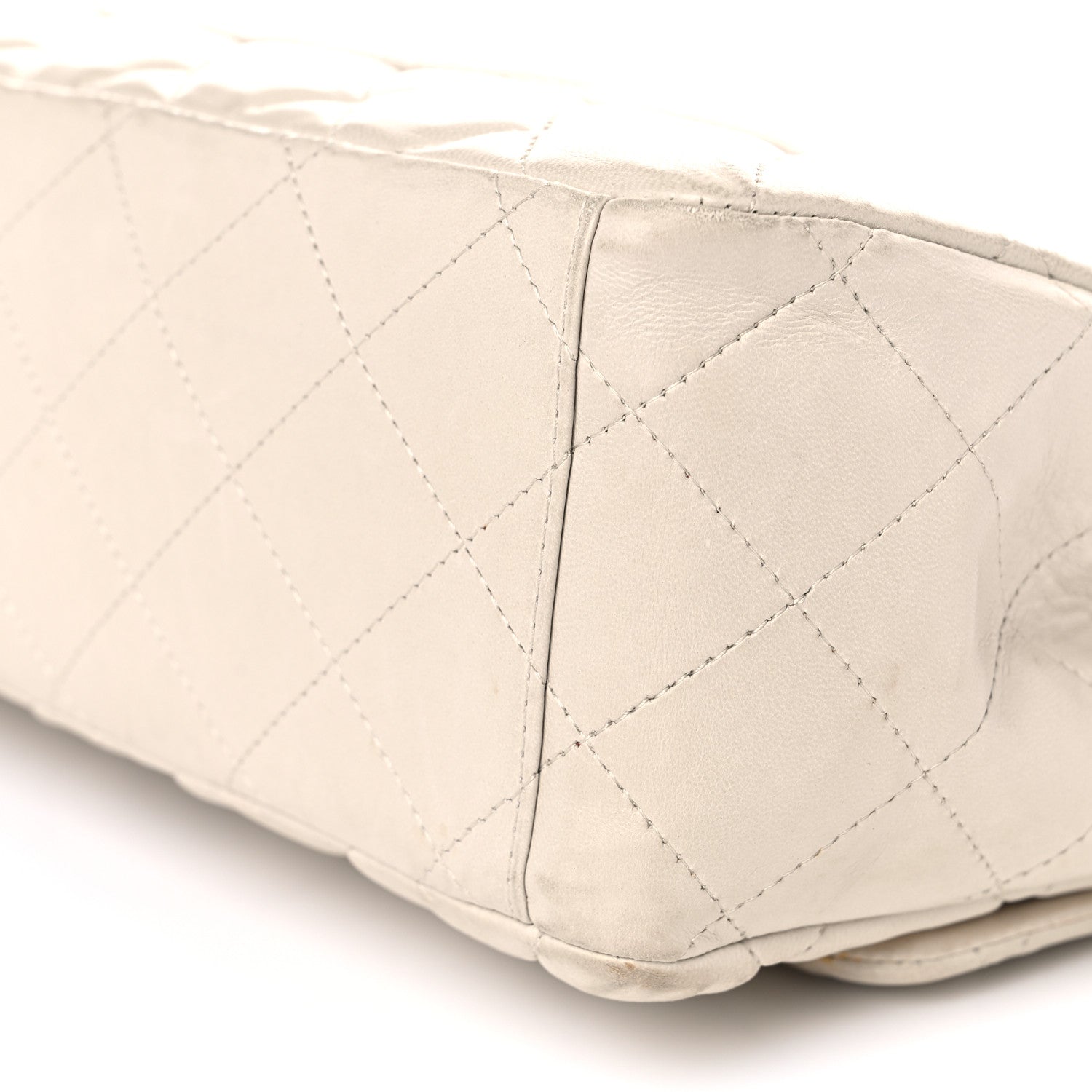 Chanel Lambskin Quilted Maxi Single Flap Beige 20 of 32