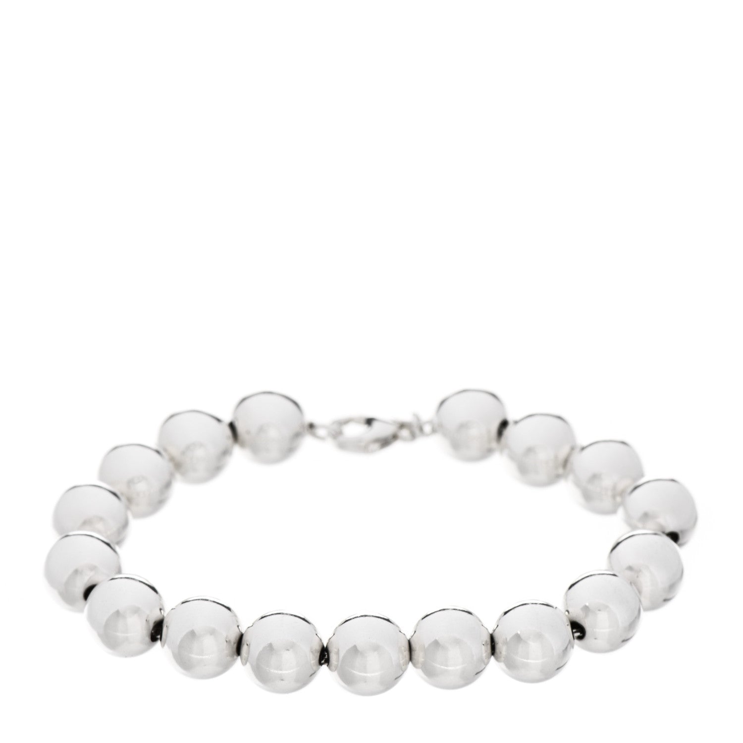 Tiffany Sterling Silver 10mm HardWear Ball Bracelet 1 of 4