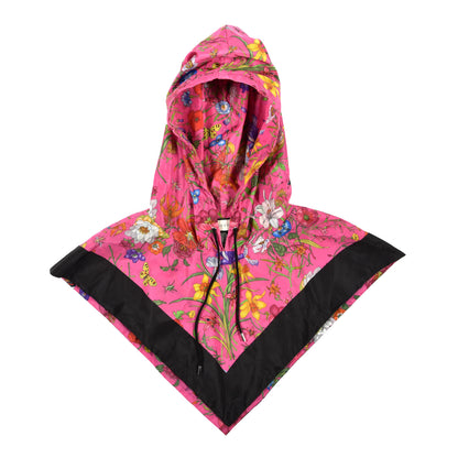 Gucci Silk Nylon Flora Rain Hood Pink 1 of 5