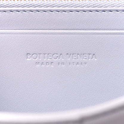 Bottega Veneta Lambskin Maxi Intrecciato Padded Large Flap Wallet Oyster Lilac 7 of 8