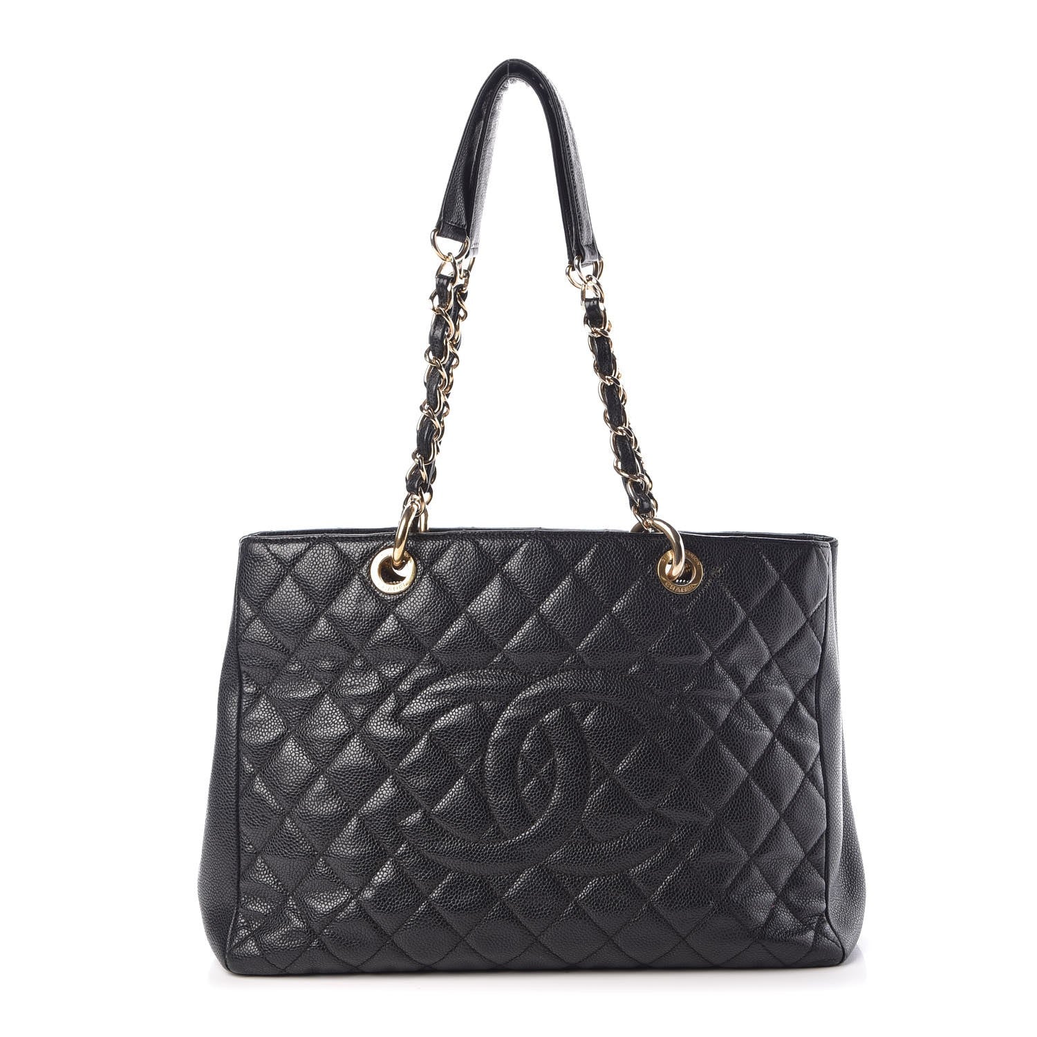 Chanel Caviar Quilted Grand Shopping Tote GST Black 1 of 12