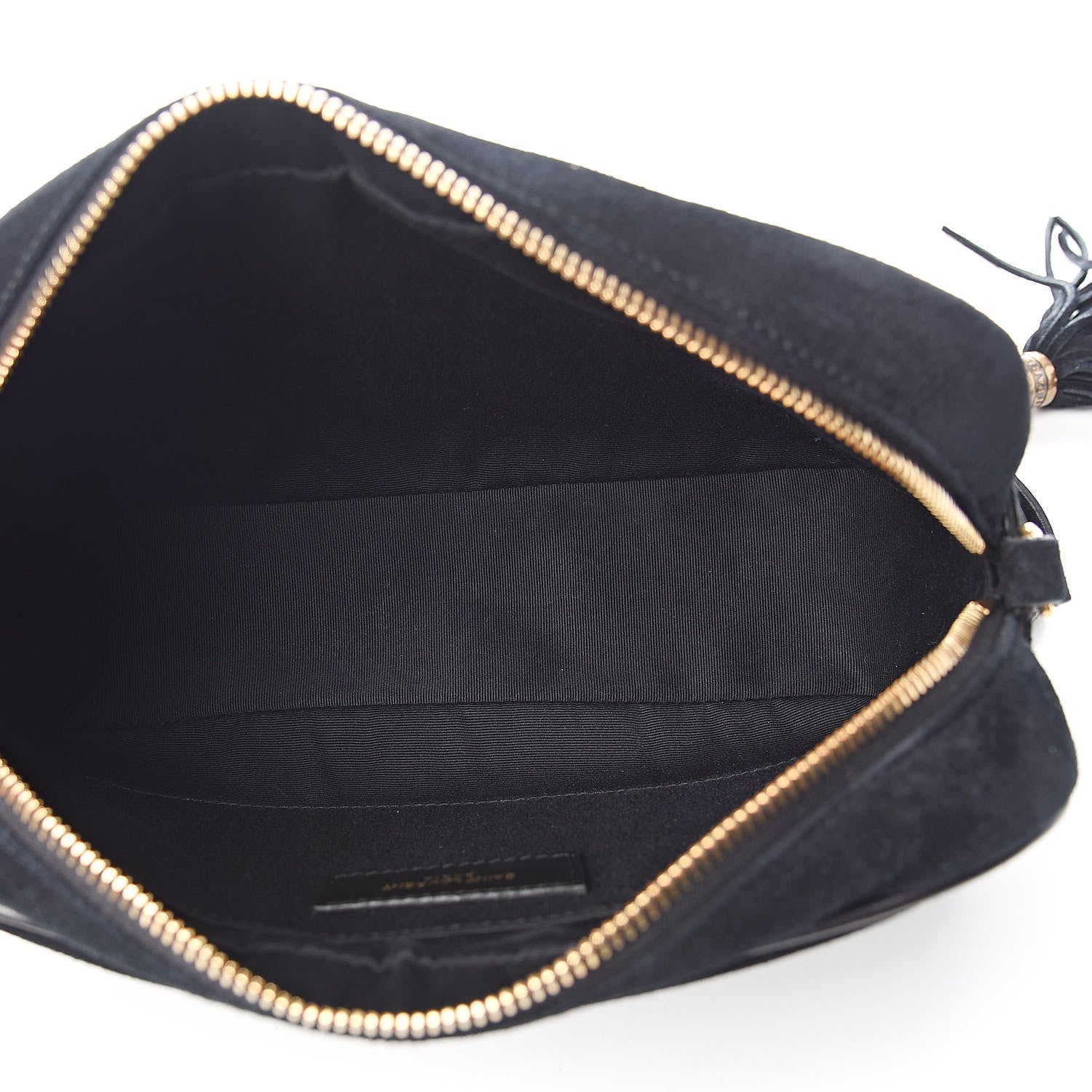 Saint Laurent Suede Crystal Camera Bag Black 5 of 10