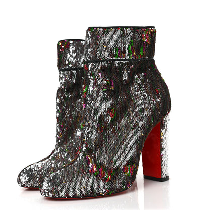 Christian Louboutin Paillettes Moulamax 100 Booties 38.5 Multicolor 3 of 6